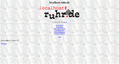 Desktop Screenshot of localhost.ruhr.de