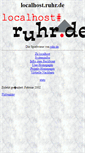 Mobile Screenshot of localhost.ruhr.de