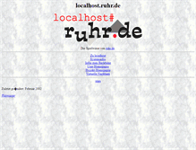 Tablet Screenshot of localhost.ruhr.de